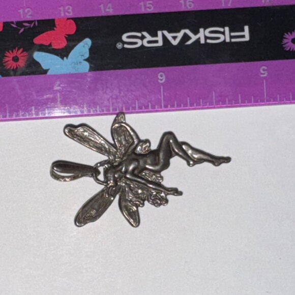 Sterling Silver Fairy Pendant - Picture 6 of 15